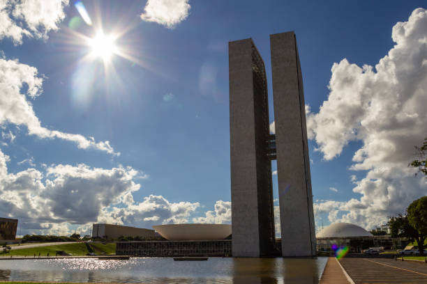 nacional congress palace. - national congress building imagens e fotografias de stock