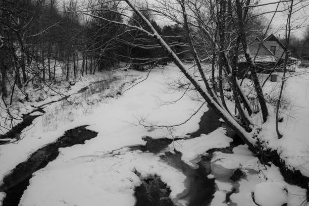 istock Icy river in the Canadian winters 1361397486