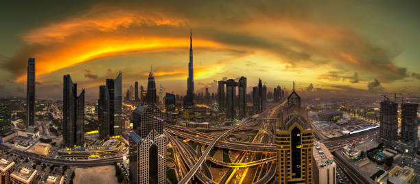 istock Aerial view of downtown Dubai 1361397606