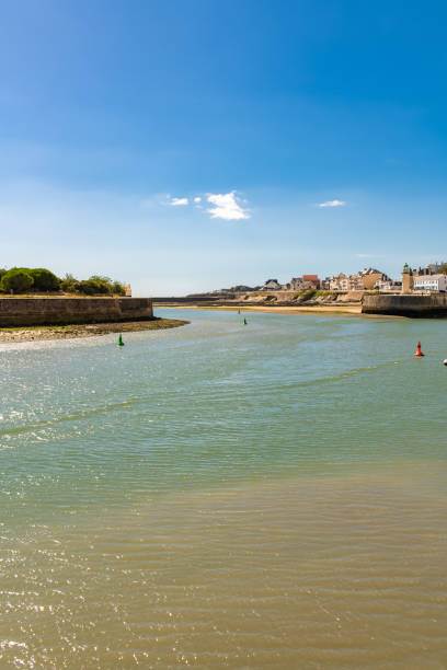 Saint-Gilles-Croix-de-Vie, in Vendee, typical harbor