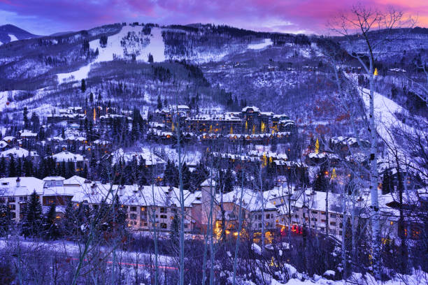 istock Beaver Creek Ski Resort at Dusk in Winter 1361399215