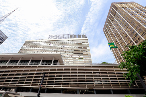 Paulista Avenue, financial center and main cultural and entertainment center of Sao Paulo, Brazil