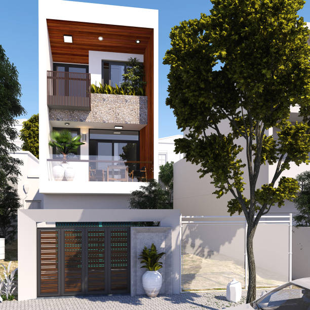istock 3d render of building exterior view 1361404311