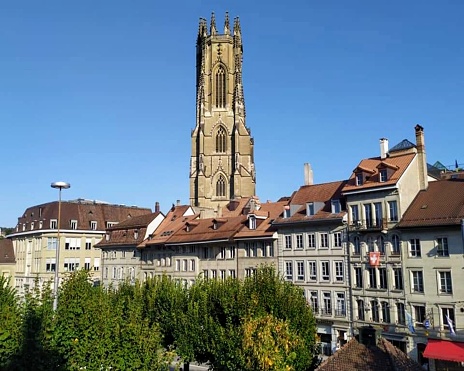 St. Nicholas Cathedral (French: Cathédrale Saint-Nicolas), Freiburg, Switzerland