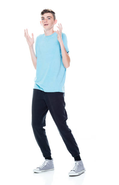 istock Caucasian male in front of white background 1361409873