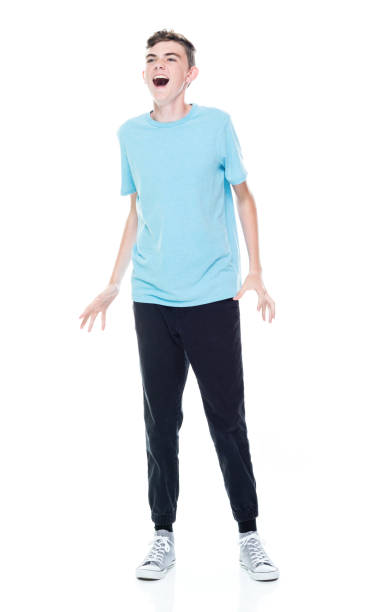 istock Caucasian male in front of white background 1361409874