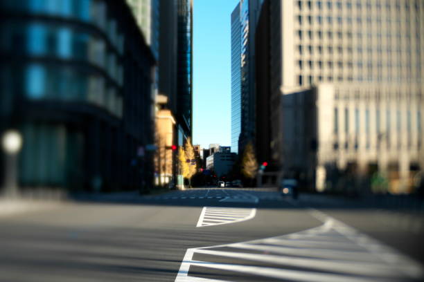 istock Marunouchi area in the winter morning 1361413945