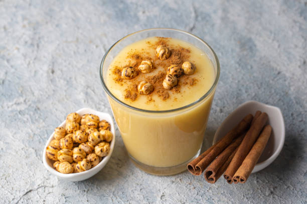 istock Traditional Turkish drink with roasted chickpea Boza or Bosa 1361414167