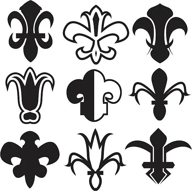 Vector illustration of Fleur De Lys