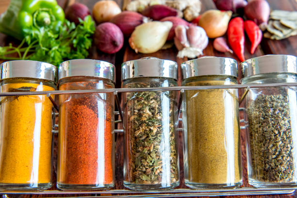istock Different seasonings and spices for cooking. 1361415489