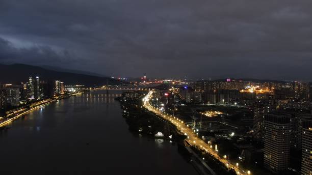 istock City rainy weather night view 1361415616