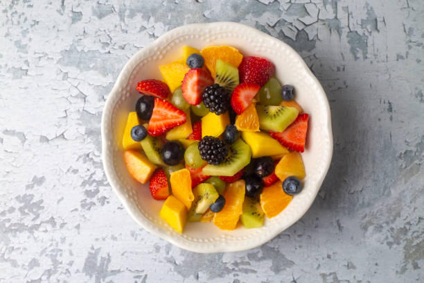 istock Fruit salad made from summer fruits 1361416938