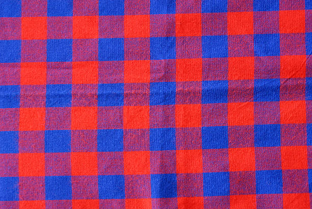 istock Pattern of a typical woven Masai blanket 136142225