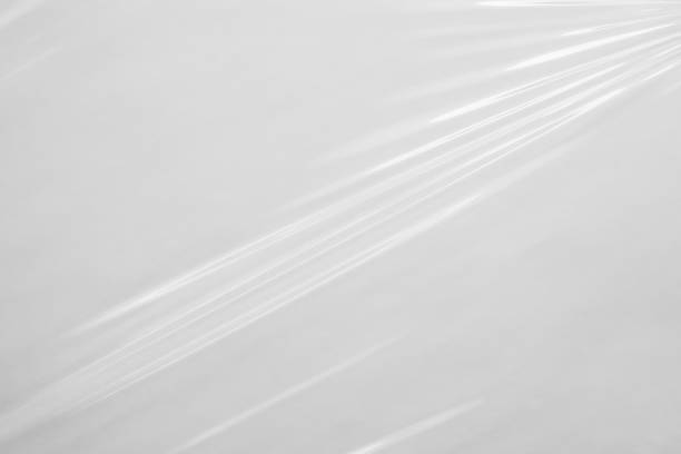 istock White transparent plastic film wrap texture background 1361423567