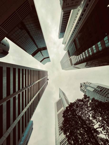 istock Urban architectural marvel in Singapore 1361428810