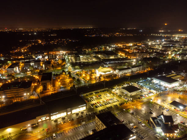 istock Night shot of Milton Park 1361429299