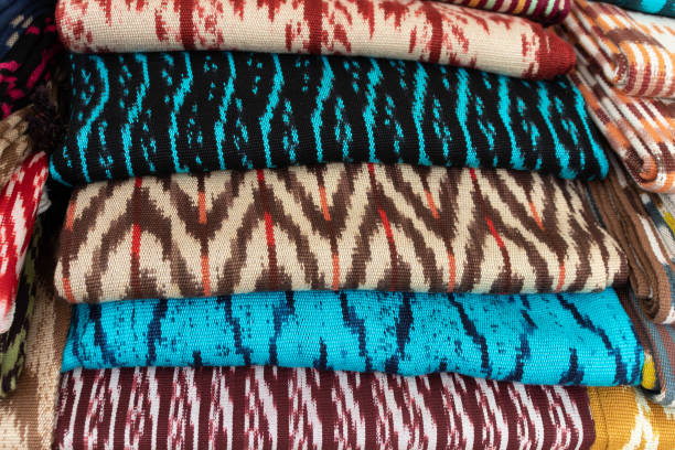 istock Handmade scarves from Ecuador 1361429842