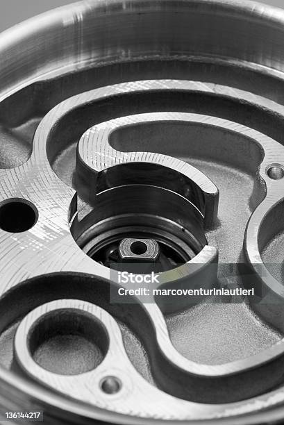 Electric Motor Detail Stock Photo - Download Image Now - Machinery, Close-up, Black And White