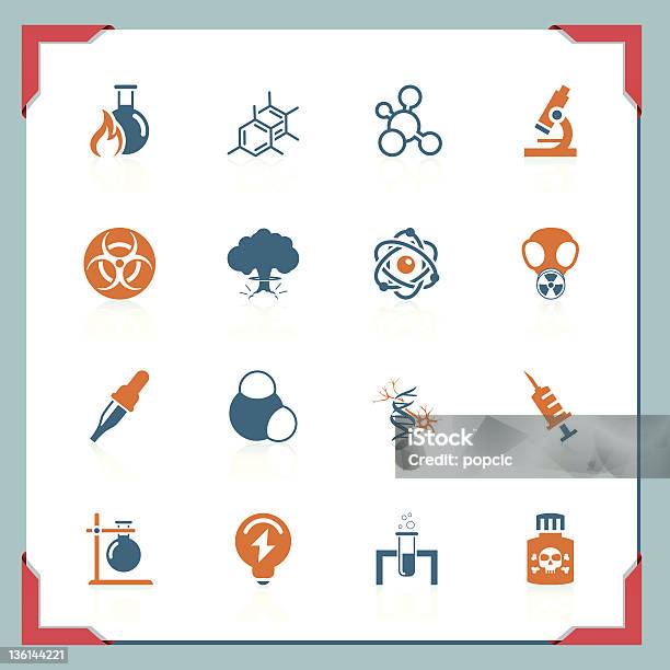 Vetores de Ciência Icons Em Uma Série Do Frame e mais imagens de Aprender - Aprender, Arma Nuclear, Arma de destruição em massa