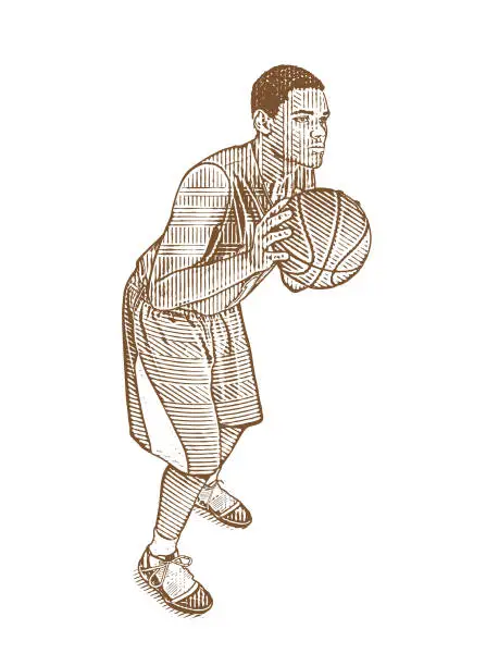 Vector illustration of Basketball player