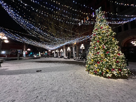 Rovaniemi, Finland – December 09, 2021: The Santa Claus Village in Rovaniemi, Finland