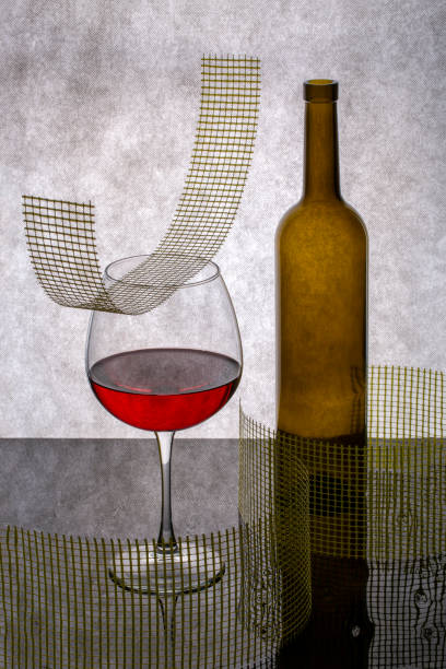 istock Still life with glass glasses with wine 1361448592