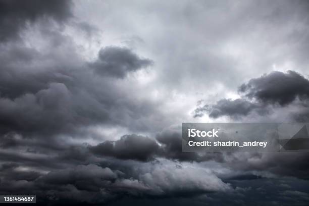 Dramatic Clouds Background Stock Photo - Download Image Now - Squall, Hurricane - Storm, Abstract
