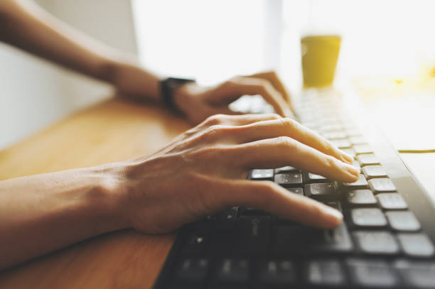 istock female operating pc at home 1361460641