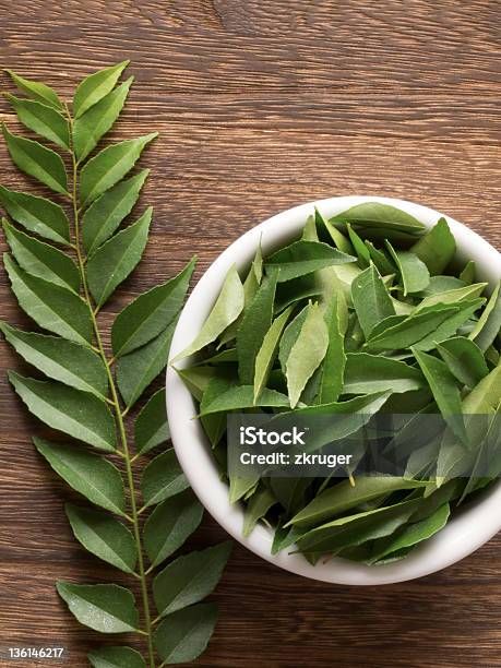 Curry Leaves Stock Photo - Download Image Now - Curry Powder, Leaf, Neem Tree