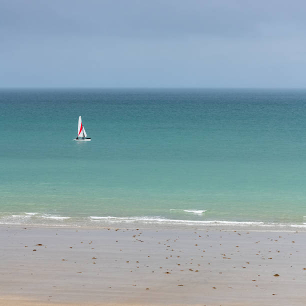 istock Beautiful beach at Agon-Coutainville 1361464050