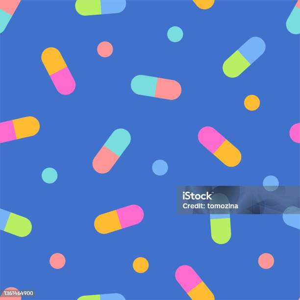 Pills Texture Patterns Pills Seamless Pattern Medicine Texture Stock Illustration - Download ...