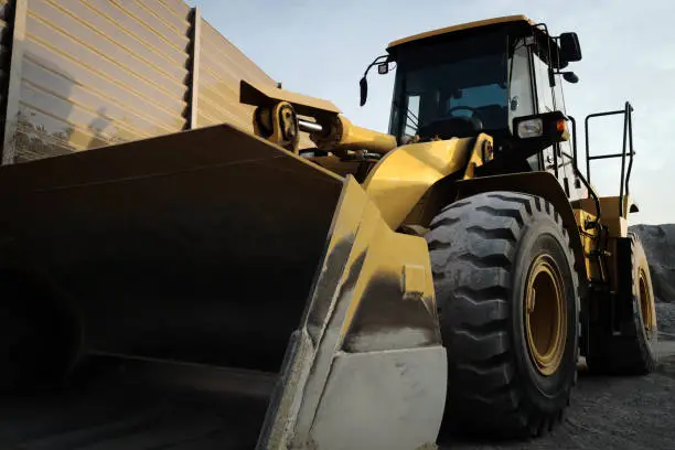 Construction machinery. Wheel loader.