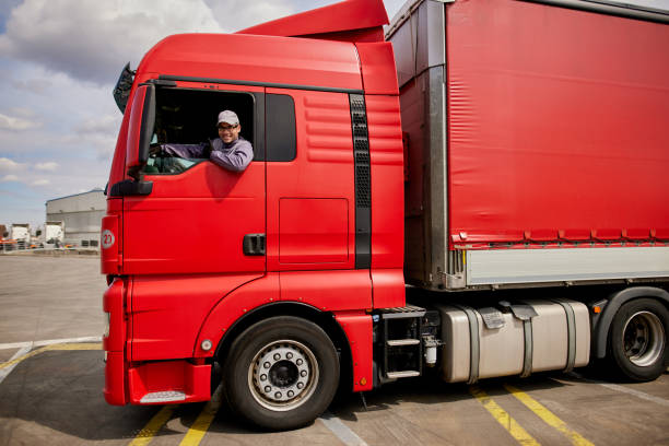 istock Truck driver preparing for the next destination 1361467452
