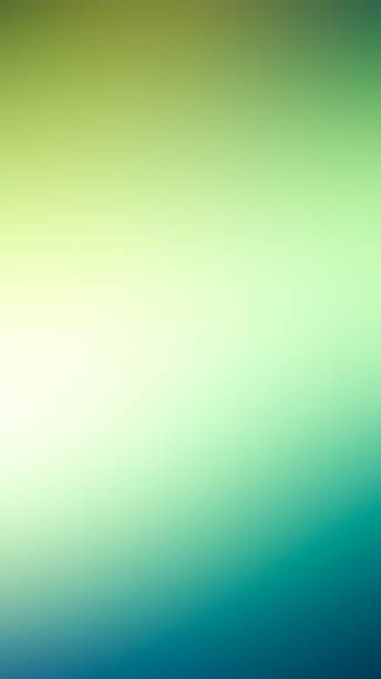 flou abstrait cyan menthe vert dégradé lumière couleur transition arrière-plan coloré verre dépoli effet toile de fond - fond vert photos et images de collection