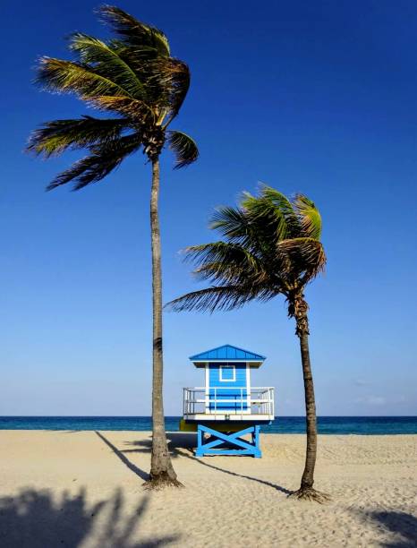 Palm beach Baywatch  lifeguard, Florida stock photo