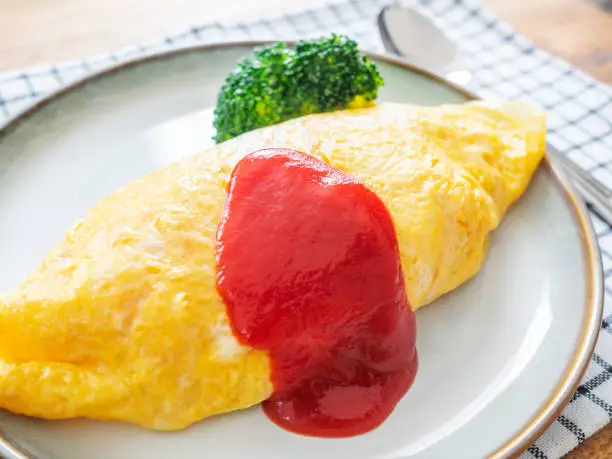 Photo of Japanese Omu Rice (Omelette Rice)