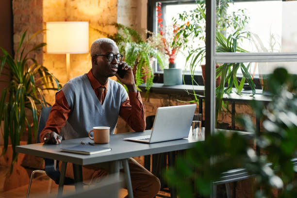 istock African businessman working at office 1361477537