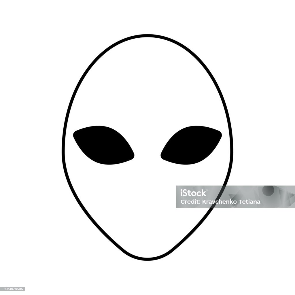 Alien Face Icon Mask Sign Cartoon Character Futuristic Background Abstract  Logo Vector Illustration Stock Image Stock Illustration - Download Image  Now - iStock