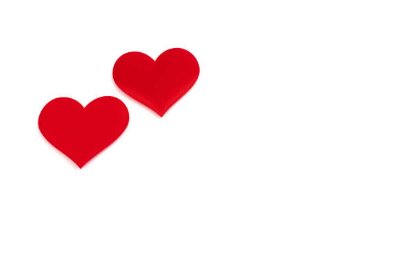 istock Red hearts, isolated on white background. Decorative element for design for Valentines Day, invitations, cover, wedding card. 1361479503