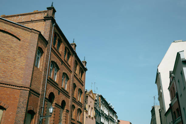 Havirov, the Czech Republic. Frontal side of the block of flats. It was build in in the style of socialist realism, sorela. It is protected conservation area today.