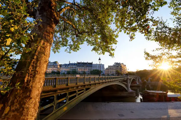 Sully bridge in the 5th arrondissement of Paris