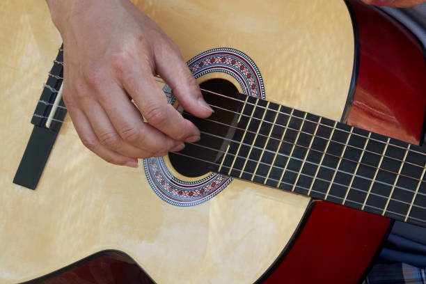 istock the hand of a man playing the guitar 1361489084