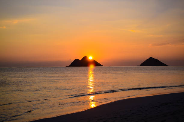 istock sunrise over islands lanikai hawaii 1361492195
