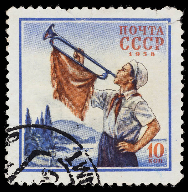 istock Postage stamp of former Soviet Union 136149396