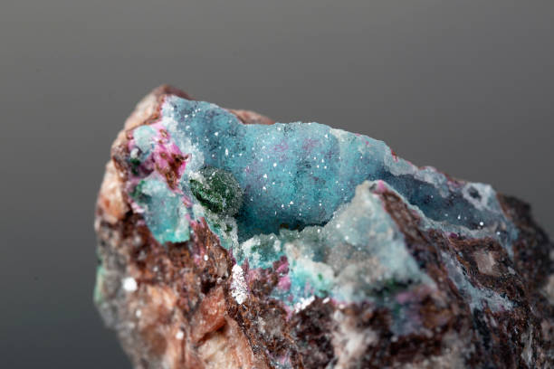 chrysocolla, mineral espécime de pedra pedra de pedra gem gem crystal - rock malachite rough crystal - fotografias e filmes do acervo