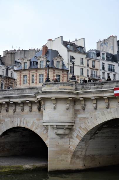 istock Stone bridges over the river Seine in Paris 1361509503