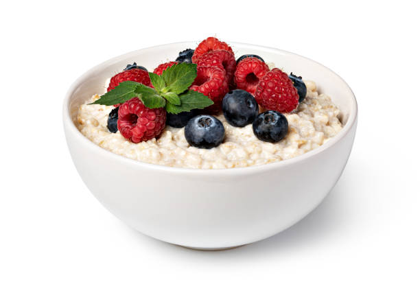 istock prepared oatmeal with berries 1361510250