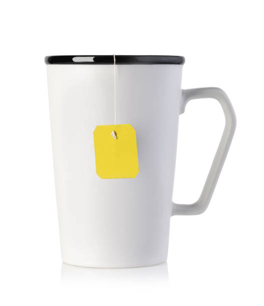 istock Cup of tea on white background 1361510643