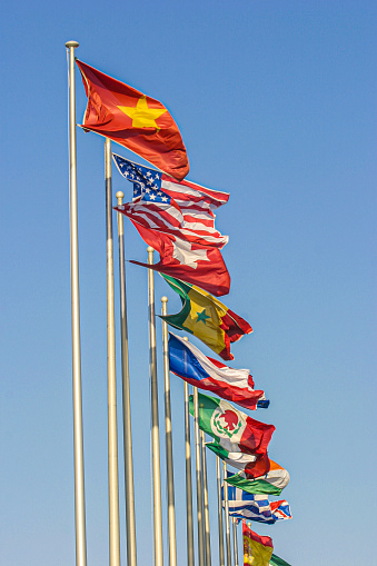 Flags of The Group of Seven (G7) is an intergovernmental political forum consisting of Canada, France, Germany, Italy, Japan, the United Kingdom and the United States; additionally