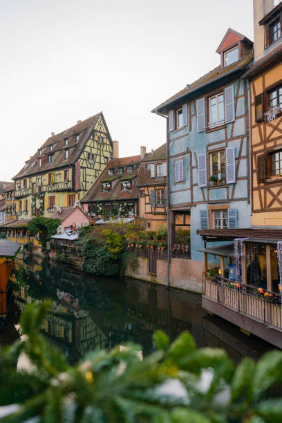 istock Scenic view of Colmar decorated for Christmas 1361518103
